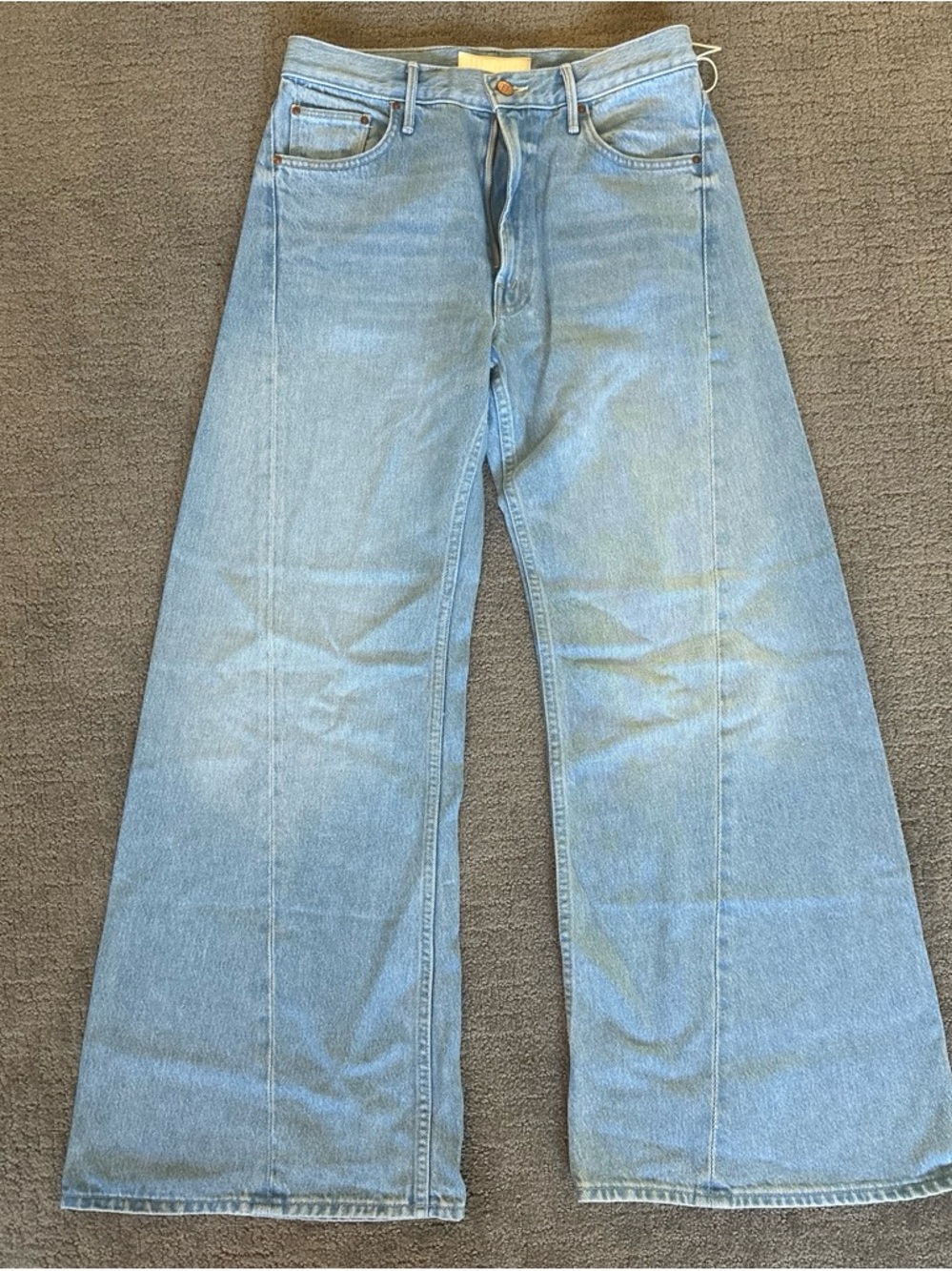 MOTHER Lemon twist Blue Wide-Leg Women's Jeans